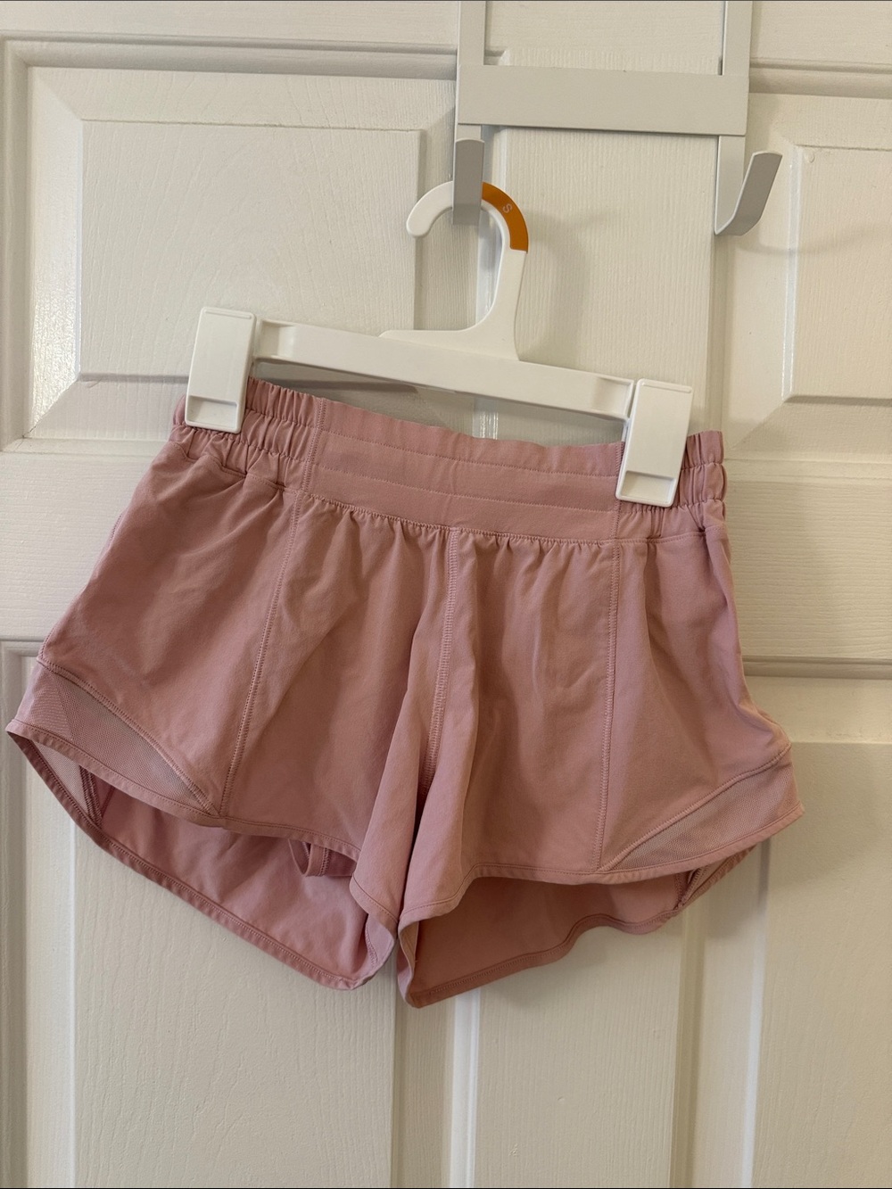 lululemon athletica light pink Hotty Hot Shorts